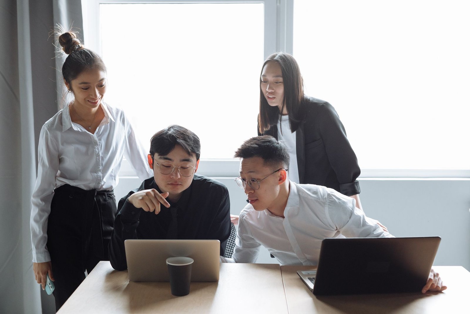 Marketing team collaborating